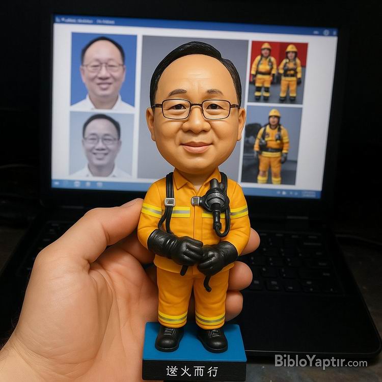 Yapay Zeka g�rselinden ger�ek fig�r/ 3d biblo