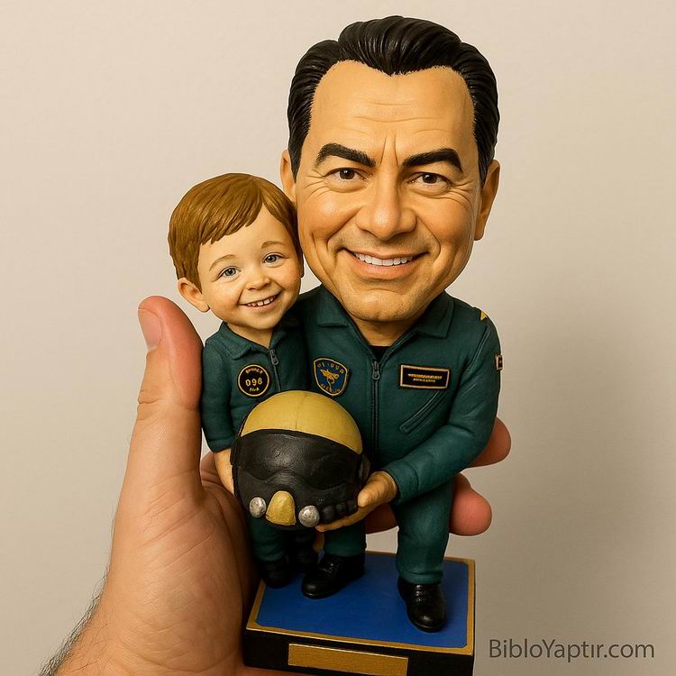 Yapay Zeka g�rselinden ger�ek fig�r/ 3d biblo