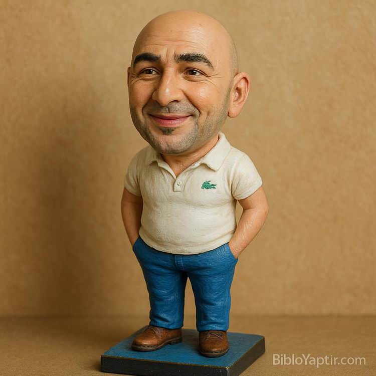 Yapay Zeka g�rselinden ger�ek fig�r/ 3d biblo