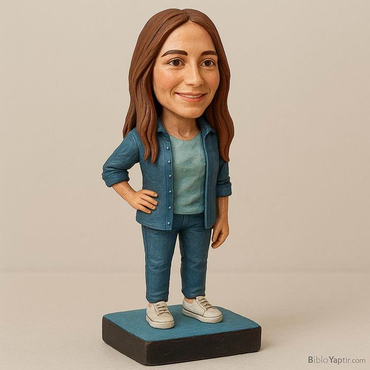 Yapay Zeka g�rselinden ger�ek fig�r/ 3d biblo