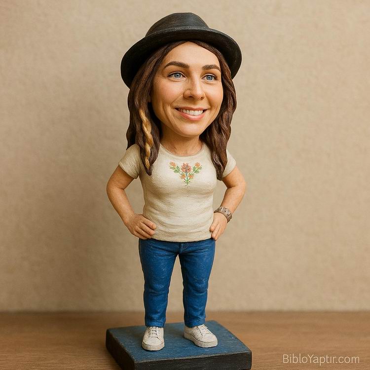 Yapay Zeka g�rselinden ger�ek fig�r/ 3d biblo