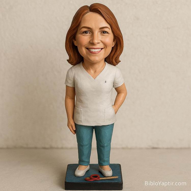 Yapay Zeka g�rselinden ger�ek fig�r/ 3d biblo