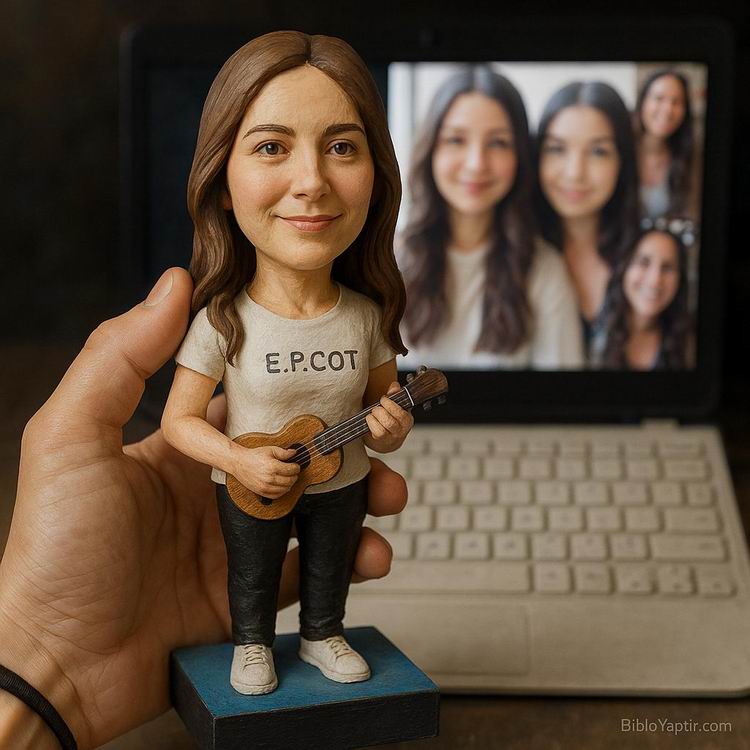 Yapay Zeka g�rselinden ger�ek fig�r/ 3d biblo