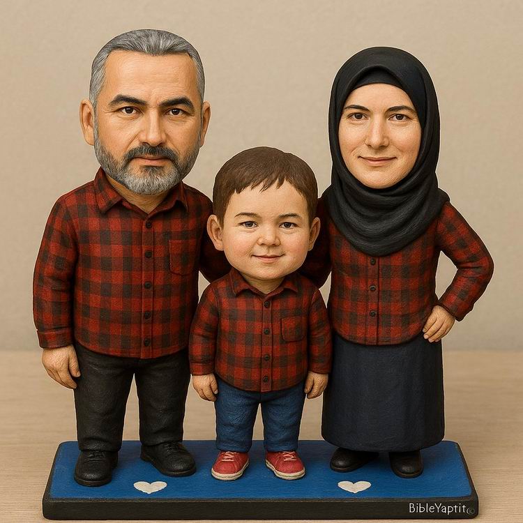 Yapay Zeka g�rselinden ger�ek fig�r/ 3d biblo