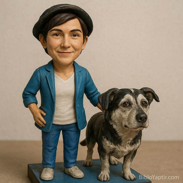 Yapay Zeka g�rselinden ger�ek fig�r/ 3d biblo