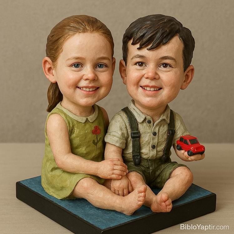 Yapay Zeka g�rselinden ger�ek fig�r/ 3d biblo