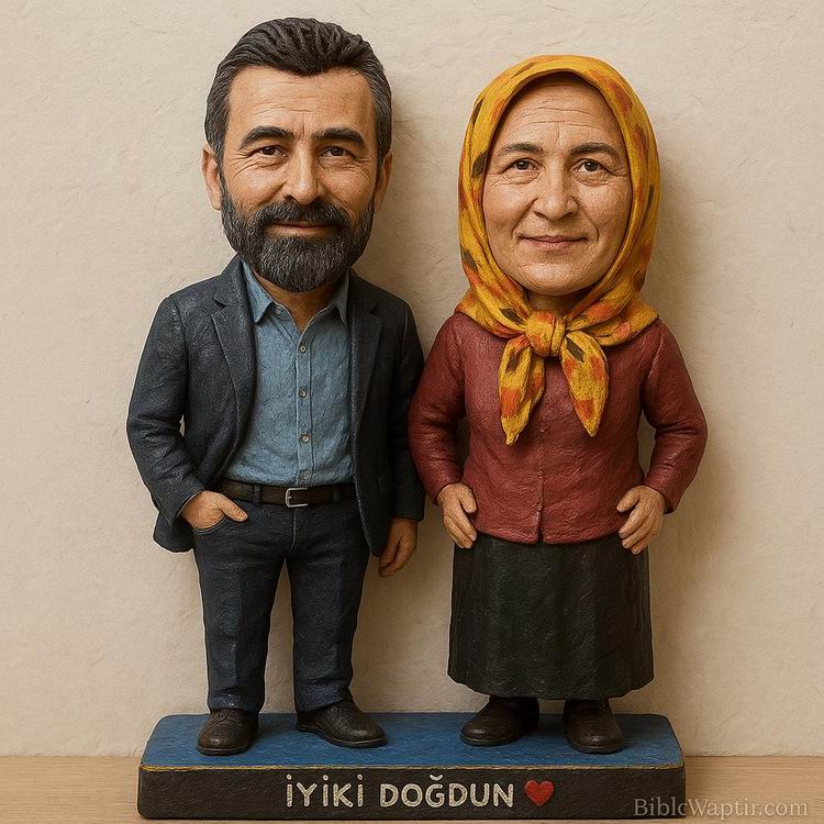 Yapay Zeka g�rselinden ger�ek fig�r/ 3d biblo